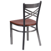 Clear X Chair-Cherry Seat