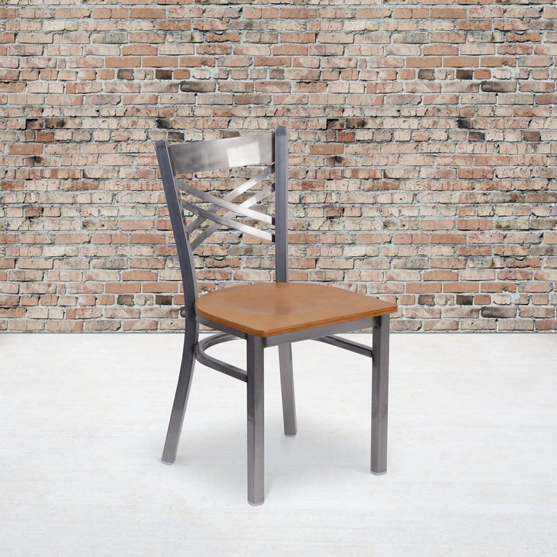 Clear X Chair-Nat Seat
