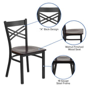 Black X Chair-Wal Seat