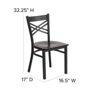 Black X Chair-Wal Seat
