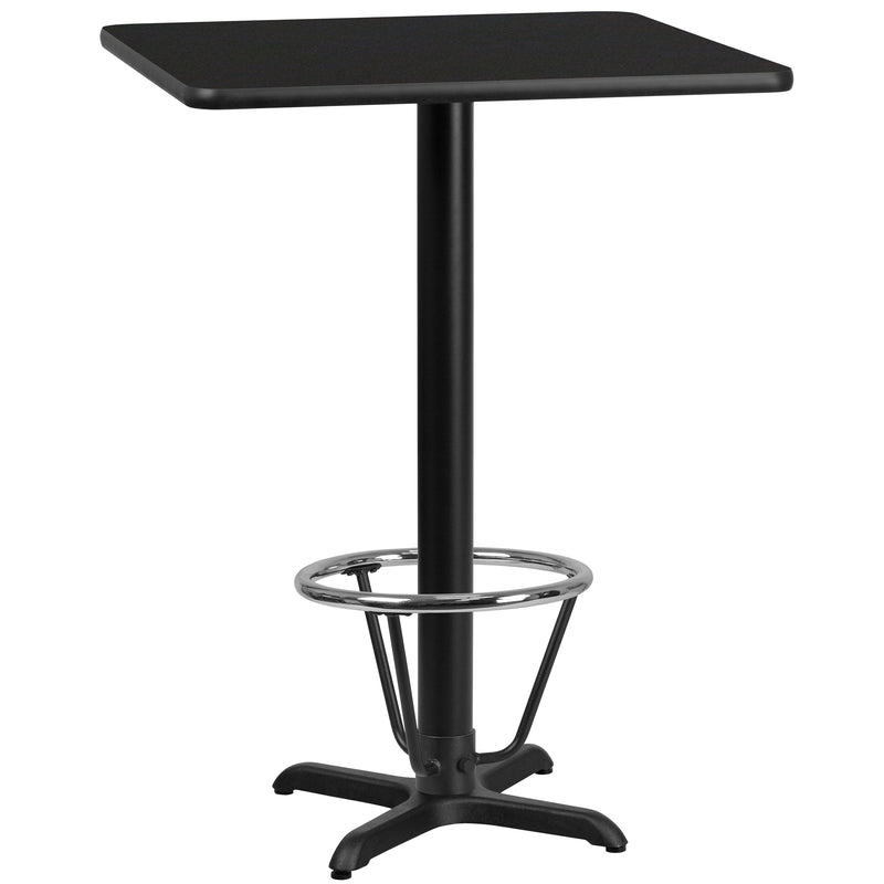 24SQ Black Table-22x22 X-Base