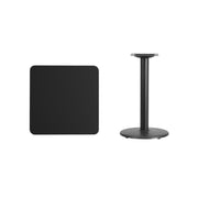 24SQ Black Table-18RD Base