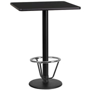 24SQ Black Table-18RD Base