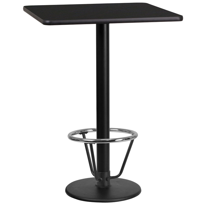24SQ Black Table-18RD Base