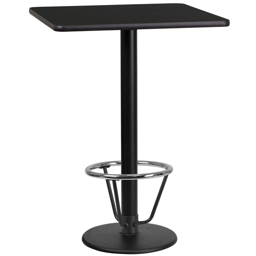 24SQ Black Table-18RD Base