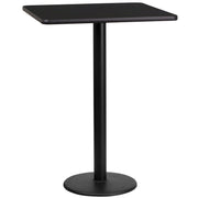 24SQ Black Table-18RD Base