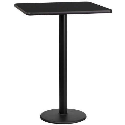 24SQ Black Table-18RD Base