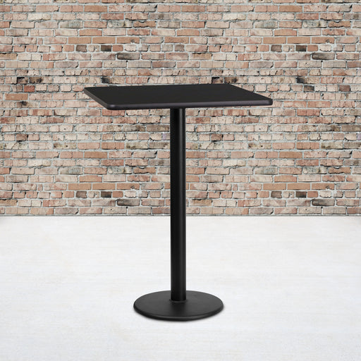 24SQ Black Table-18RD Base
