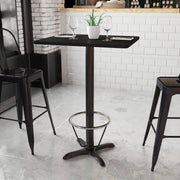 24x30 Black Table-22x22 X-Base