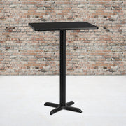24x30 Black Table-22x22 X-Base