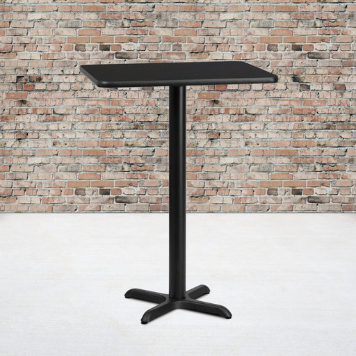 24x30 Black Table-22x22 X-Base
