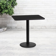 24x30 Black Table-18RD Base