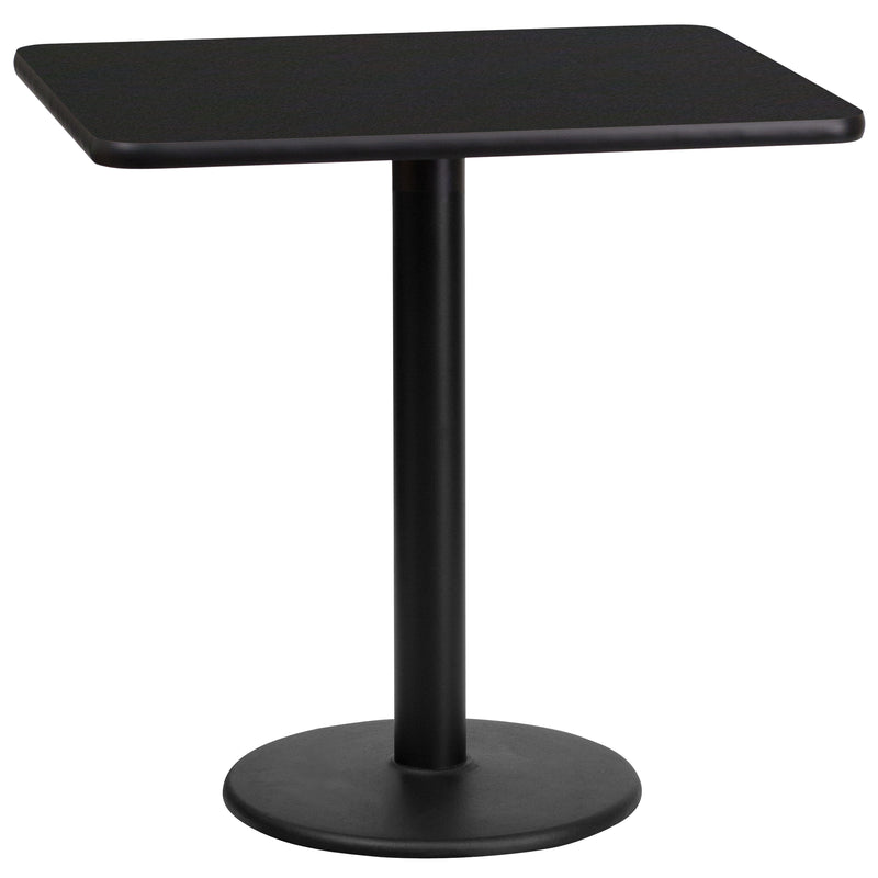 24x30 Black Table-18RD Base