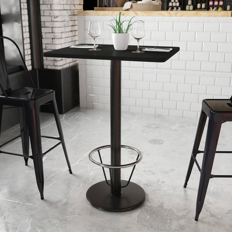 24x30 Black Table-18RD Base