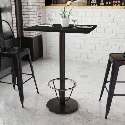 24x30 Black Table-18RD Base