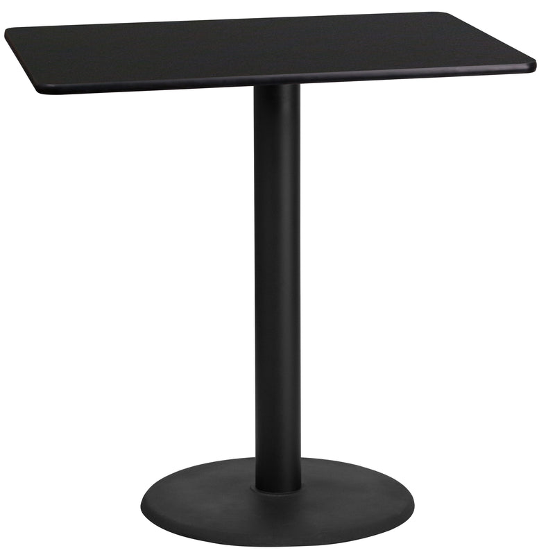 24x42 Black Table-24RD Base