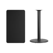 24x42 Black Table-24RD Base