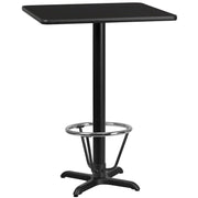 30SQ Black Table-22x22 X-Base