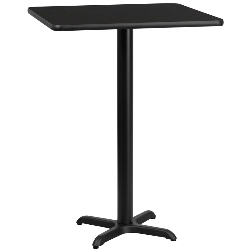 30SQ Black Table-22x22 X-Base