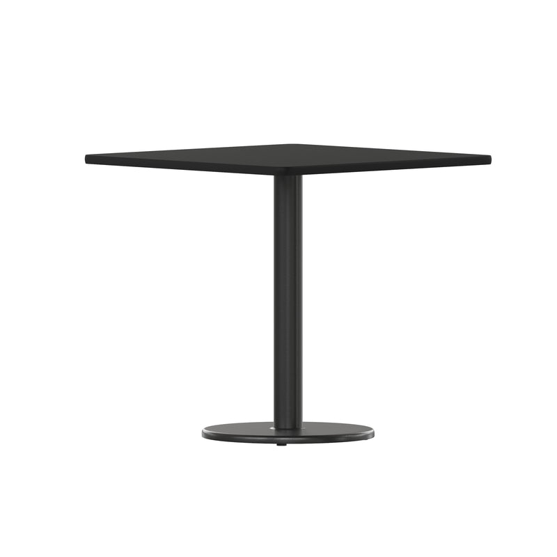 30SQ Black Table-18RD Base