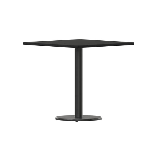 30SQ Black Table-18RD Base