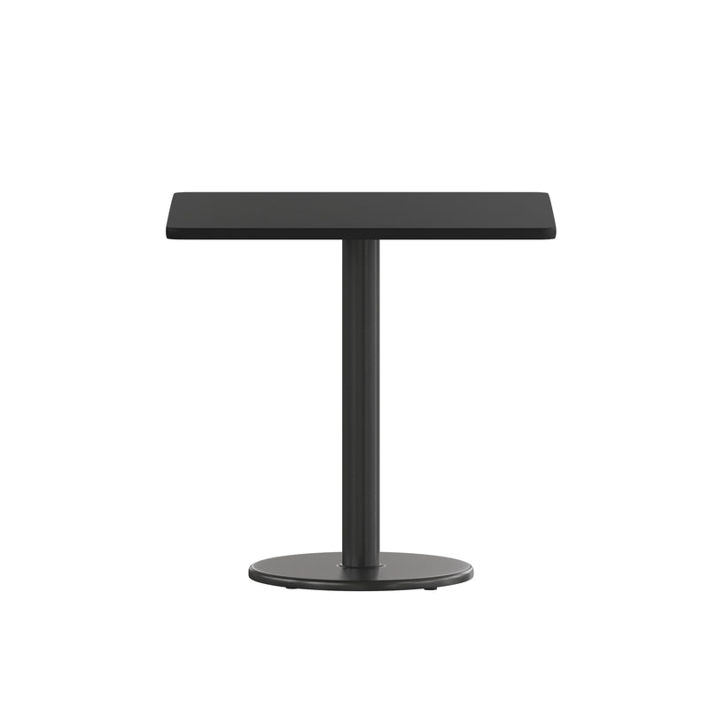 30SQ Black Table-18RD Base