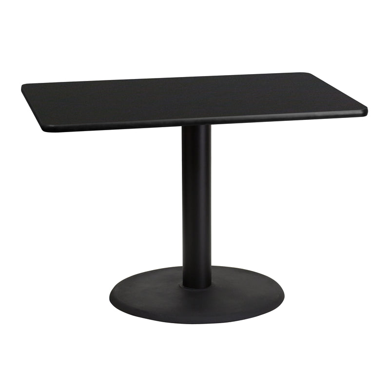 30x42 Black Table-24RD Base