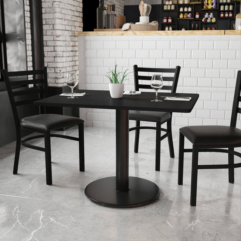30x42 Black Table-24RD Base
