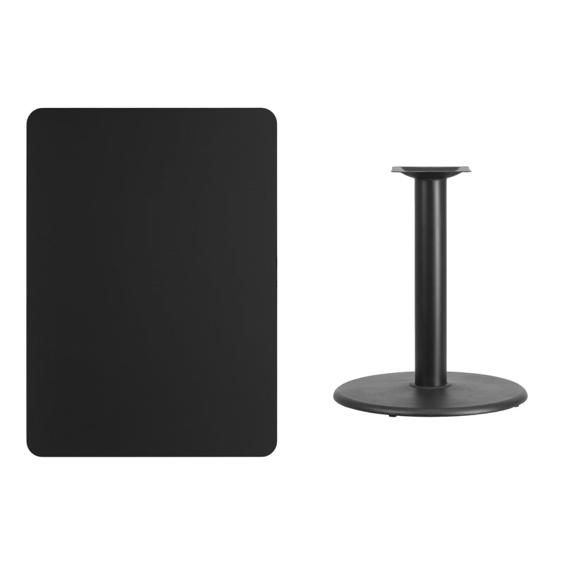 30x42 Black Table-24RD Base
