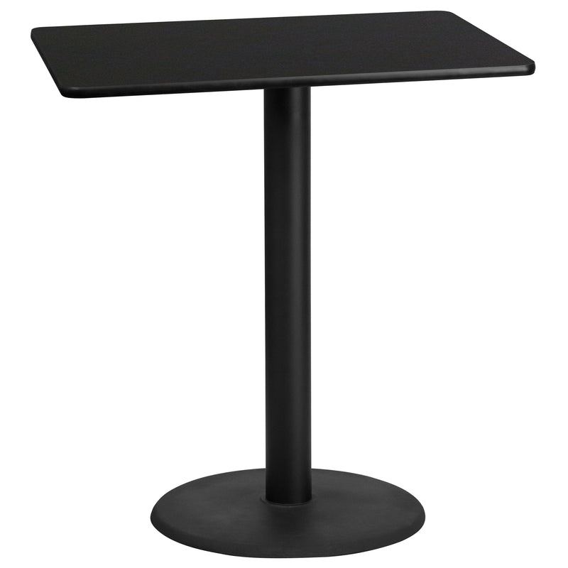 30x42 Black Table-24RD Base