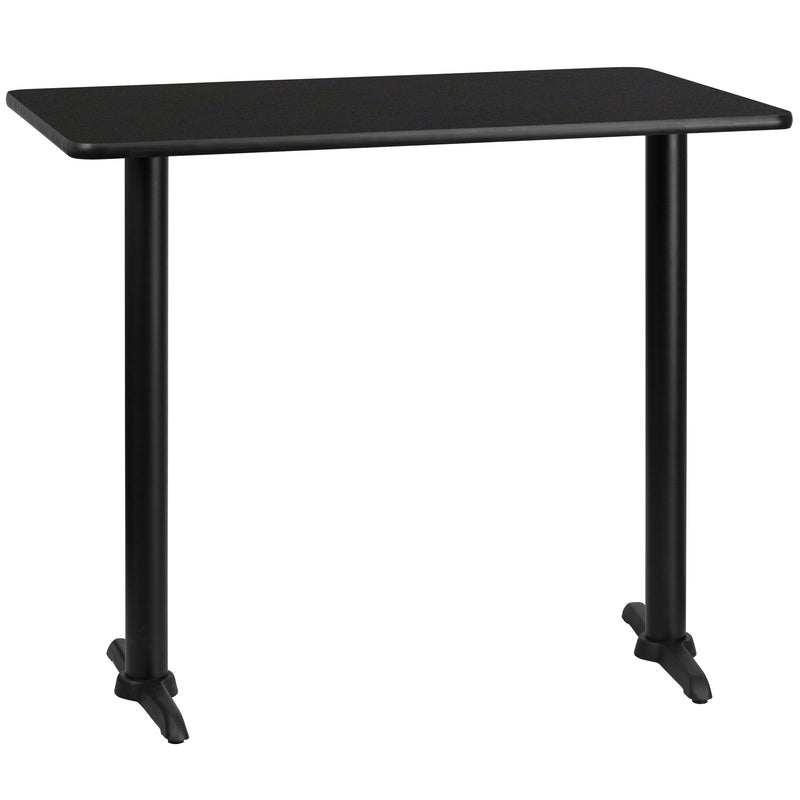 30x48 Black Table-5x22 T-Base