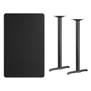 30x48 Black Table-5x22 T-Base