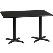 30x60 Black Table-22x22 X-Base