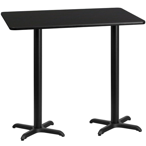 30x60 Black Table-22x22 X-Base