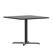 36SQ Black Table-30x30 X-Base