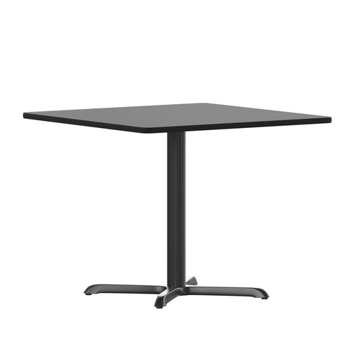 36SQ Black Table-30x30 X-Base