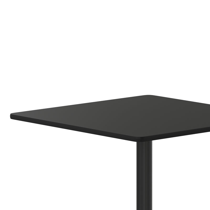 36SQ Black Table-30x30 X-Base