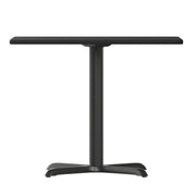36SQ Black Table-30x30 X-Base