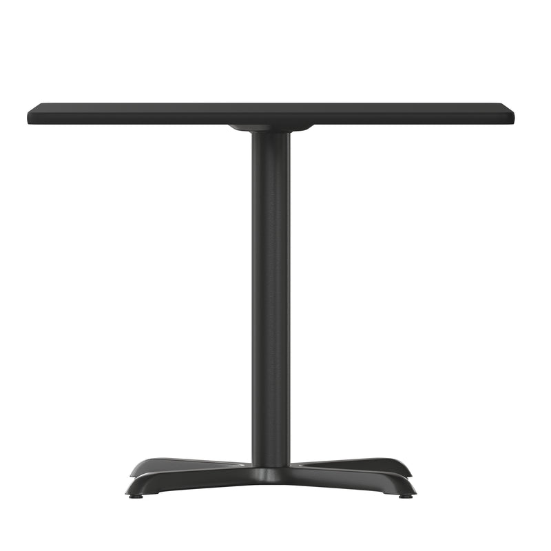 36SQ Black Table-30x30 X-Base