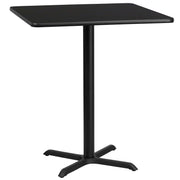 36SQ Black Table-30x30 X-Base