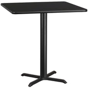 42SQ Black Table-33x33 X-Base