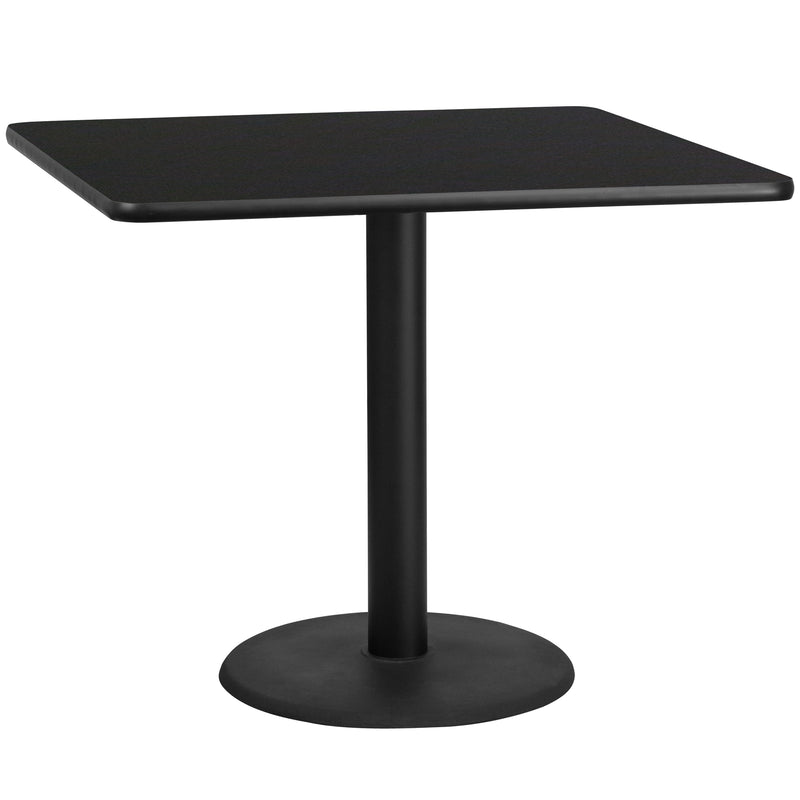 42SQ Black Table-24RD Base