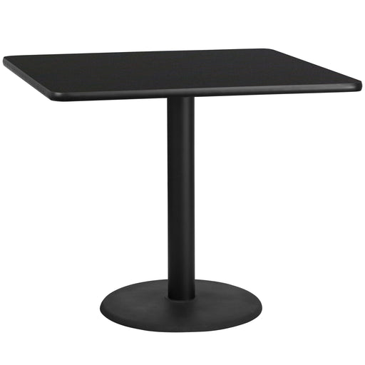 42SQ Black Table-24RD Base