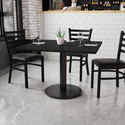 42SQ Black Table-24RD Base