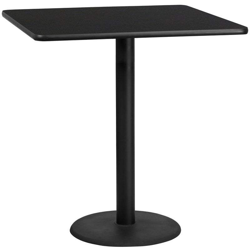 42SQ Black Table-24RD Base