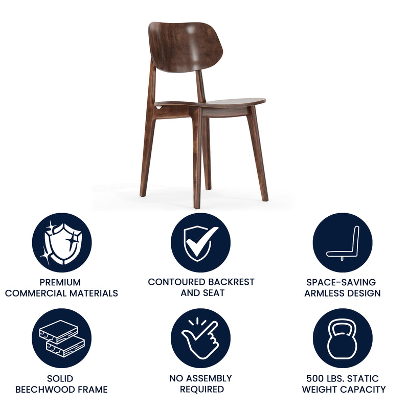 AQ Copper Wood Dining Chair