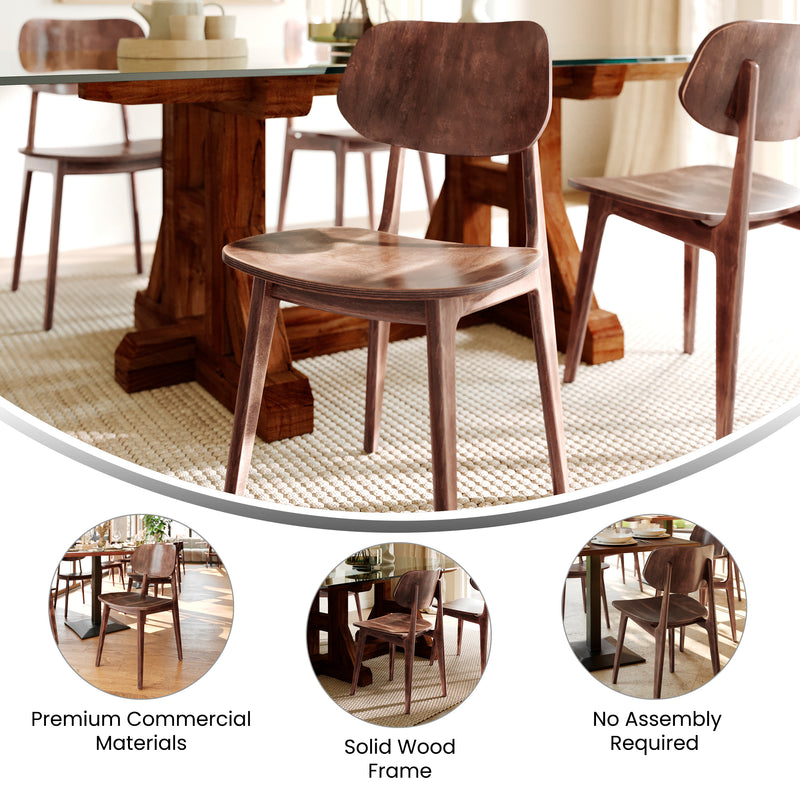 AQ Copper Wood Dining Chair