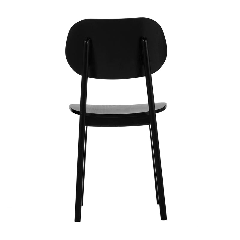 Black Wood Dining Chair