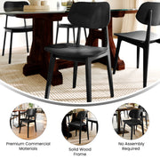 Black Wood Dining Chair