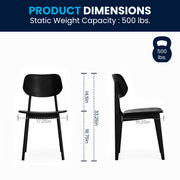 Black Wood Dining Chair